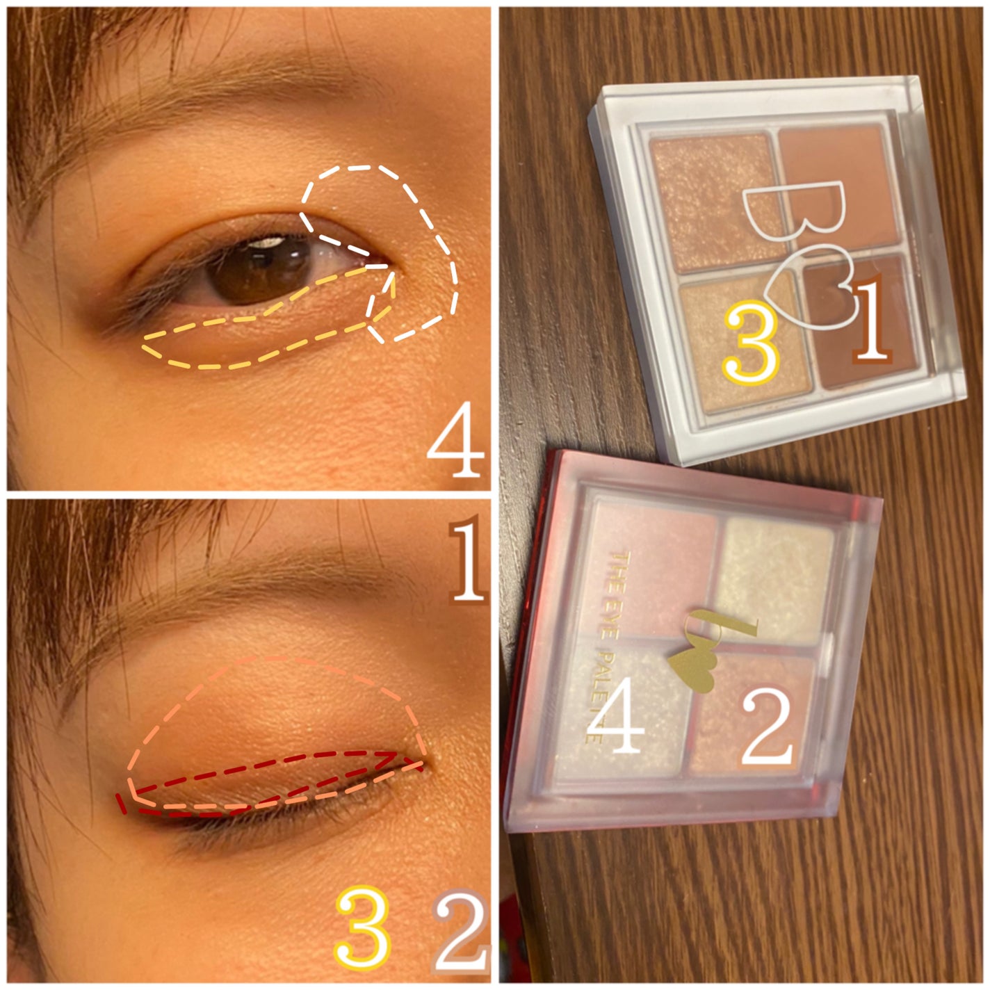 THE アイパレR/b idol/アイシャドウパレットを使ったクチコミ(3枚目)