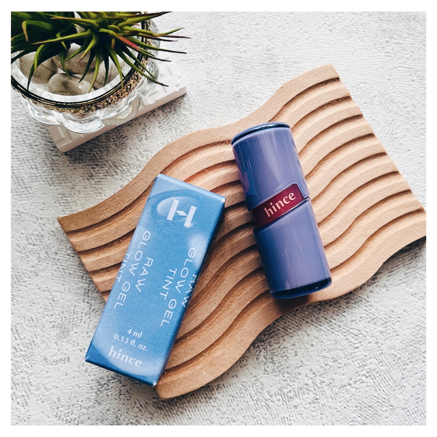 ロウグロウジェルティント R008 レア/hince/リップティントを使ったクチコミ（2枚目）