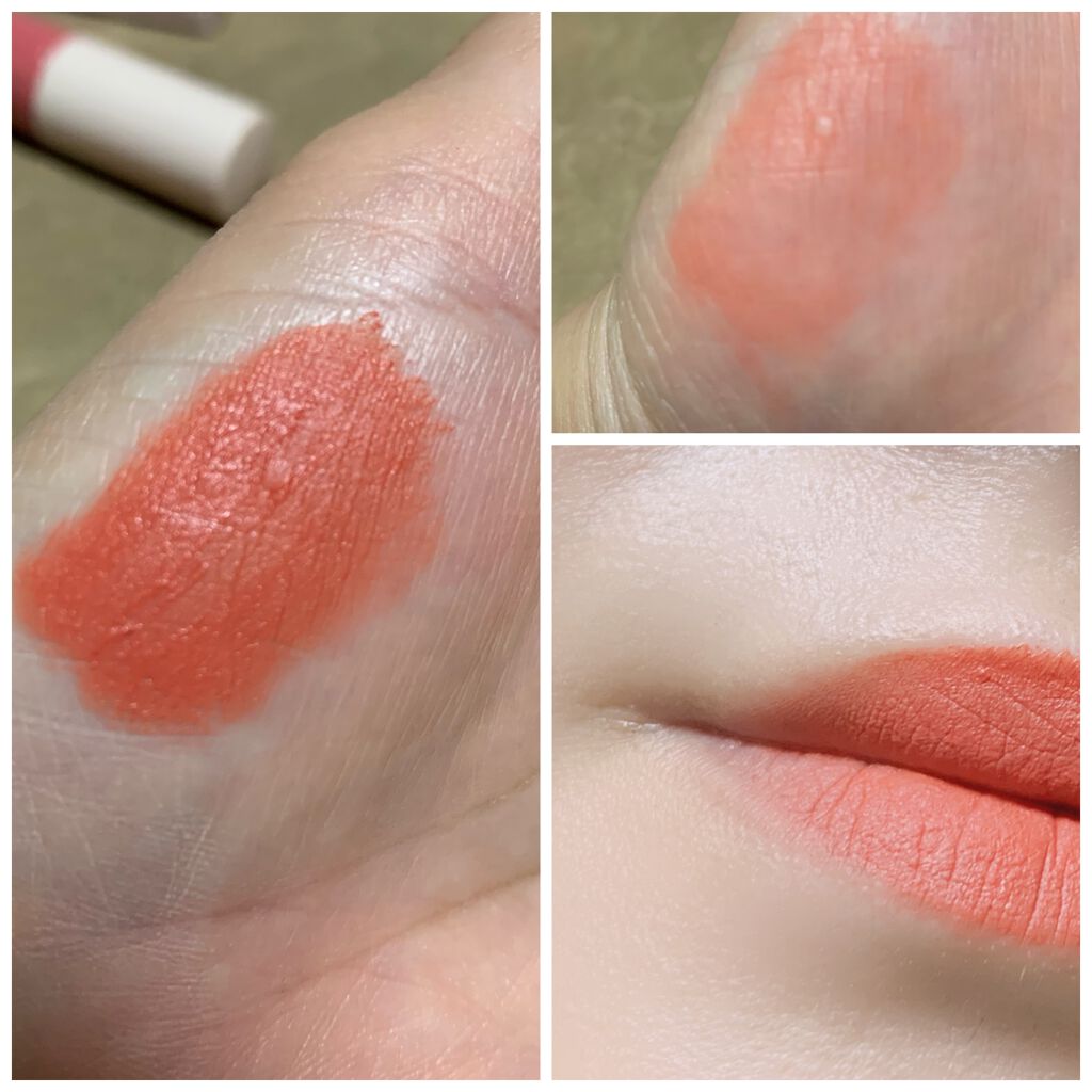 カメリア ペタル ティント Jeju Color Picker 2021/innisfree/口紅を使ったクチコミ(2枚目)