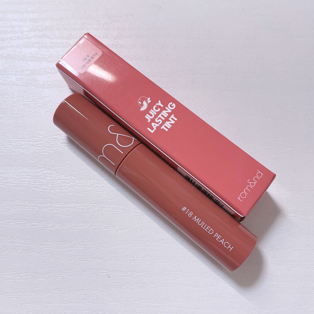 ジューシーラスティングティント/rom&nd/リップティントを使ったクチコミ(2枚目)