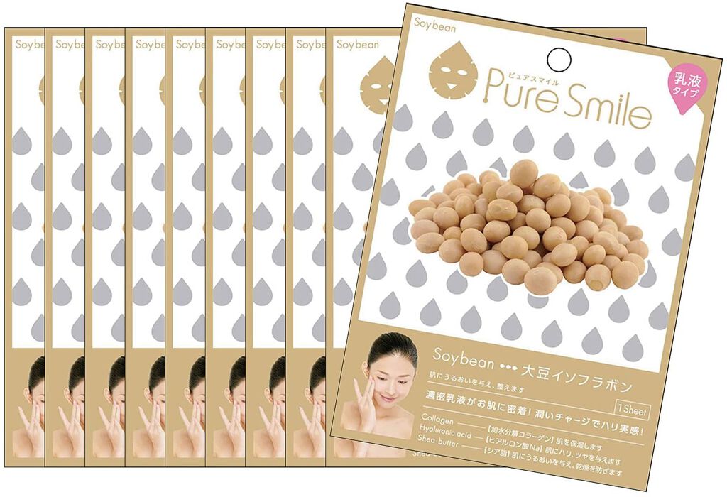 Pure Smile 乳液エッセンスマスク 大豆イソフラボン