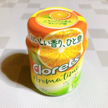 YUNI🍓夏春ライト on LIPS 「クロレッツ　AROMATIME〈レモングラス香るオレンジ味〉ボ..」（2枚目）