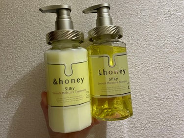 シルキー　スムースモイスチャー　シャンプー　1.0/ヘアトリートメント　2.0 シャンプー本体440ml/&honey/シャンプー・コンディショナーを使ったクチコミ（1枚目）