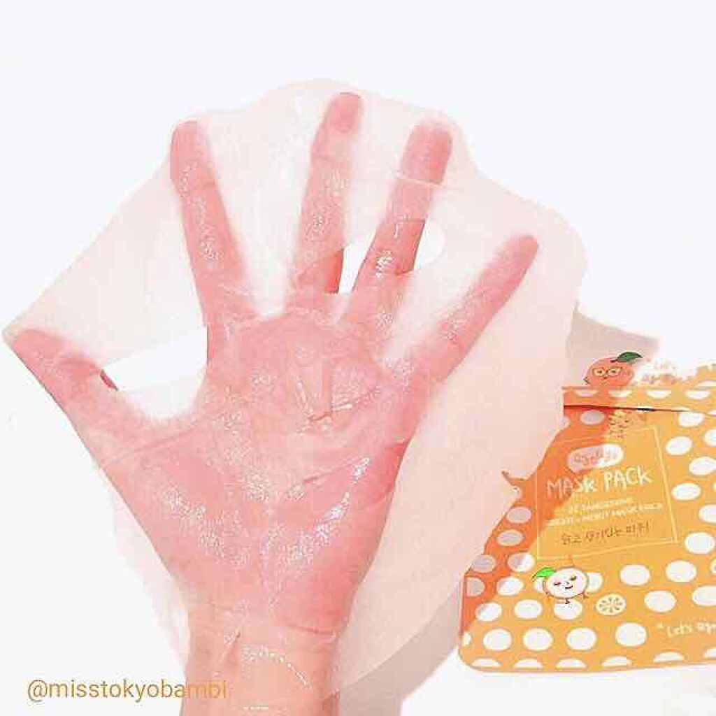 タンジェリン ブライト+モイスト マスクパック/Qyo Qyo/シートマスク・パックを使ったクチコミ(3枚目)