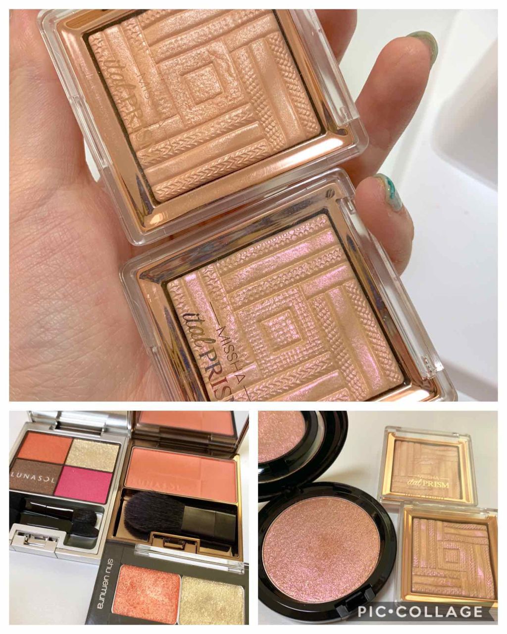 コントラスティングカラーアイズ EX01 Shining Sun/LUNASOL/アイシャドウパレットを使ったクチコミ（1枚目）