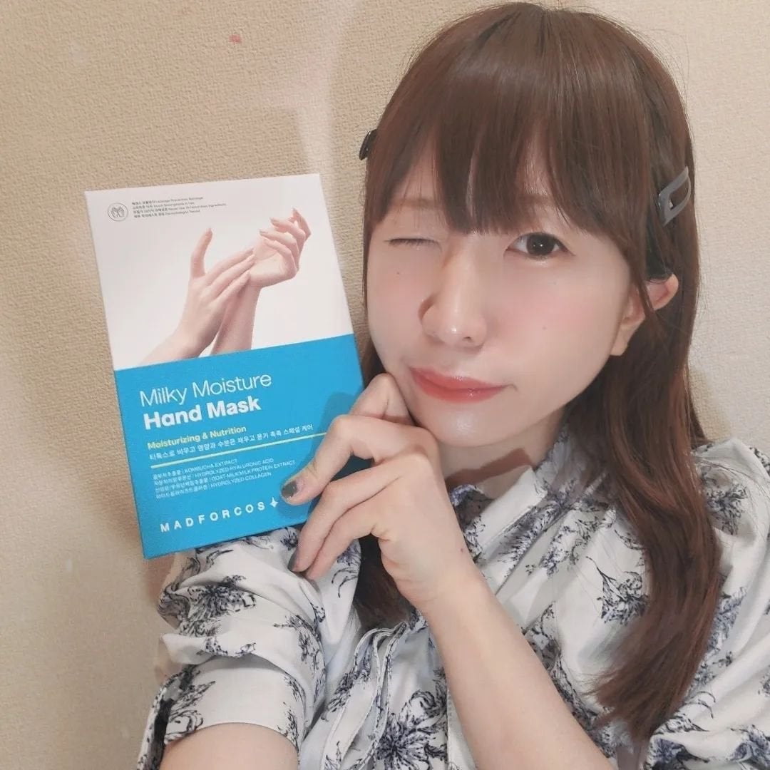 ミルキーモイスチャーハンドマスク/MADFORCOS/ハンドクリームを使ったクチコミ(2枚目)