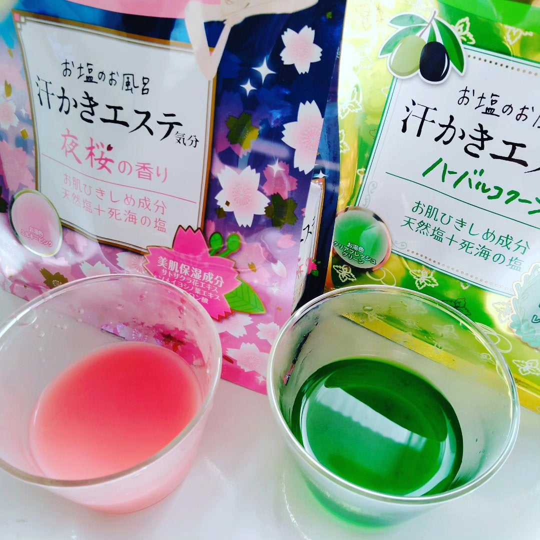 汗かきエステ気分 夜桜の香り/マックス/無機塩系入浴剤を使ったクチコミ(1枚目)