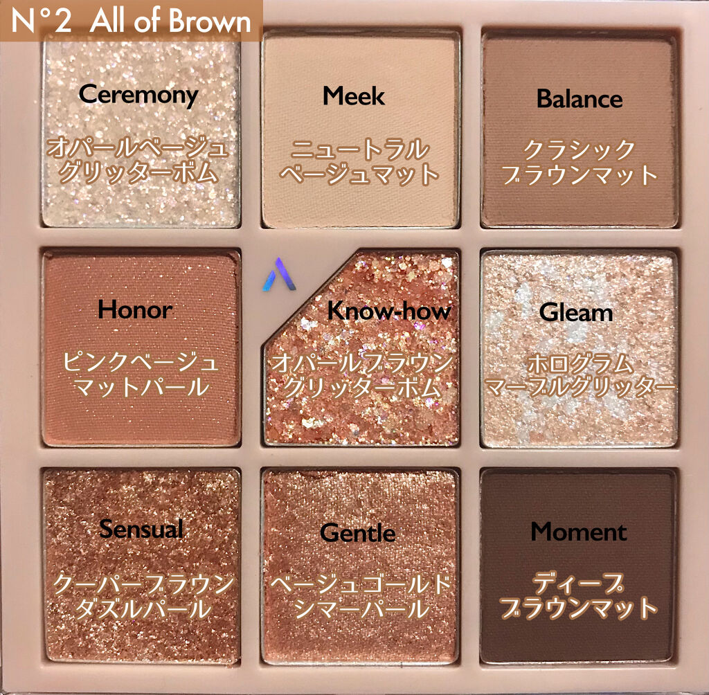 グリッターペディアアイパレット/unleashia/アイシャドウパレットを使ったクチコミ（3枚目）