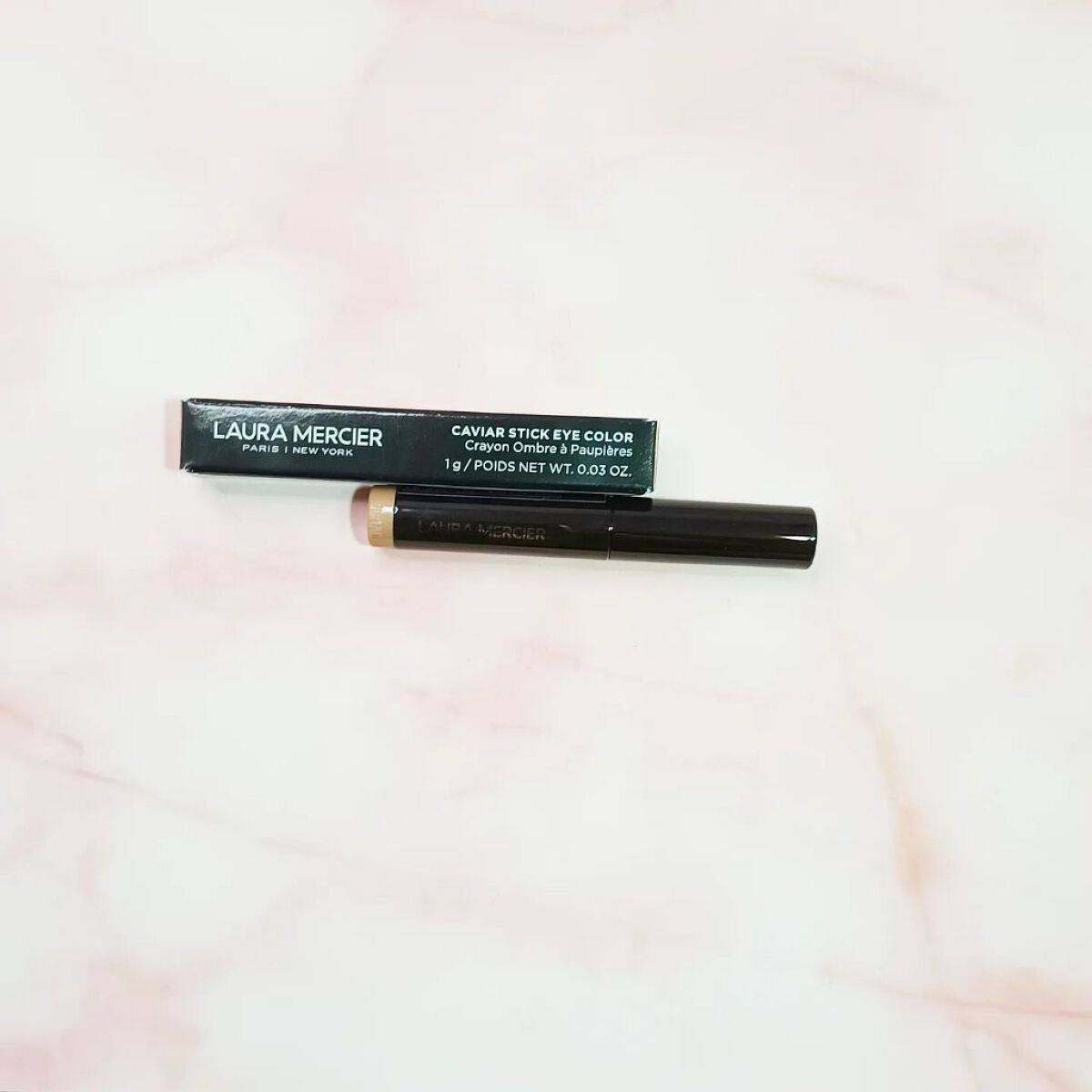キャビアスティック アイカラー 09 Rosegold（ミニ）/ローラ メルシエ/スティックアイシャドウを使ったクチコミ（1枚目）