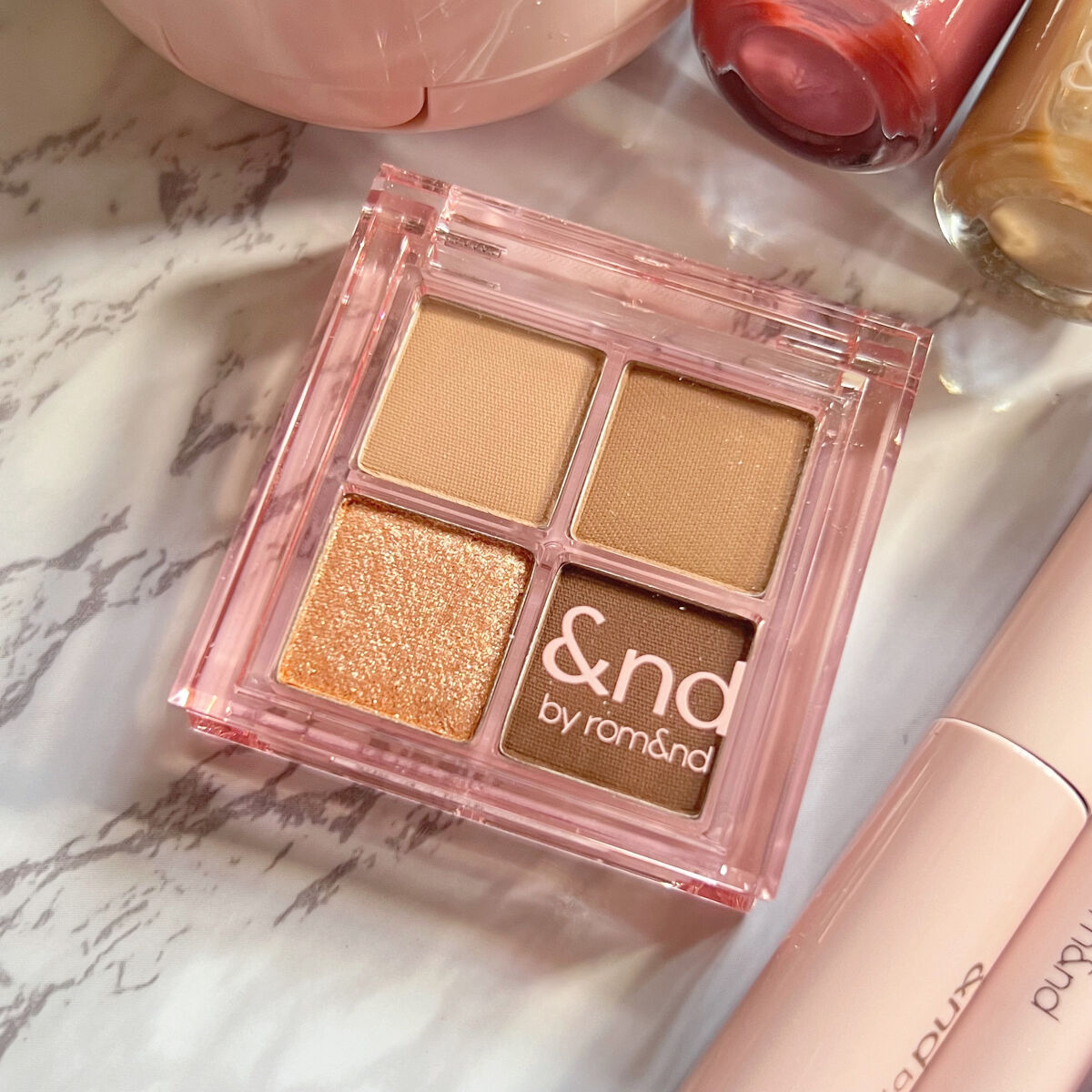 アンドバイロムアンド　メロウアイパレット BR02 アップルシナモン/&nd by rom&nd/アイシャドウパレットを使ったクチコミ（3枚目）