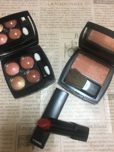 CHANEL レ ティサージュのクチコミ「今日のメイク💄備忘録。

今日は、春コレのレキャトルで、メイクしました。
人気なだけあって、可.....」（1枚目）