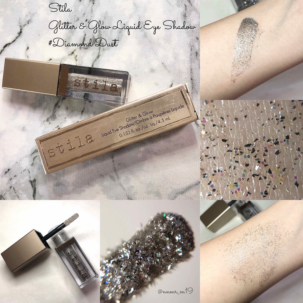 グリッター&グロウ リキッドアイシャドウ/stila/グリッターを使ったクチコミ（1枚目）