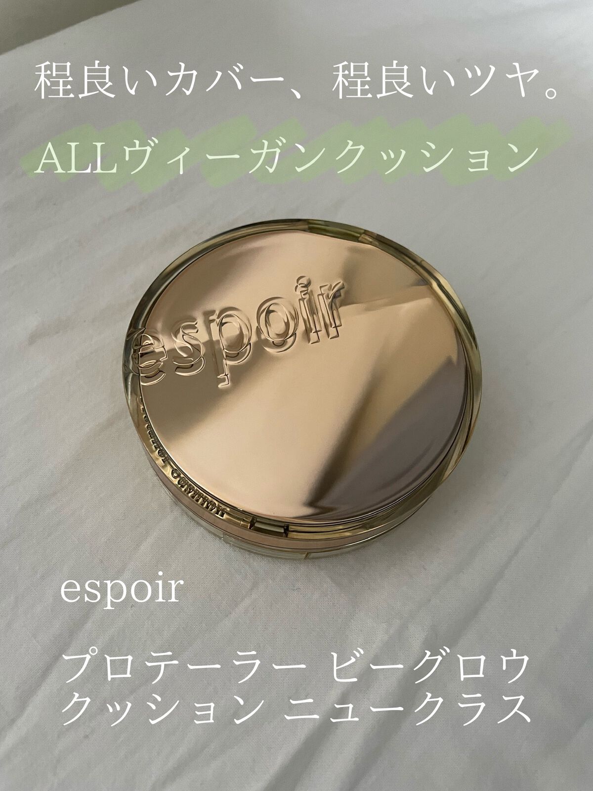 プロテーラービーベルベットカバークッション/espoir/クッションファンデーションを使ったクチコミ(1枚目)