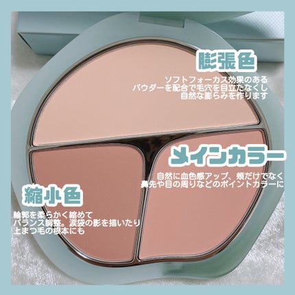 ハイライトシェーディングパレット/TIMAGE/パウダーハイライトを使ったクチコミ(4枚目)