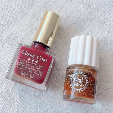 グロッシーコート/スキューズミー/オールインワンネイルを使ったクチコミ(7枚目)