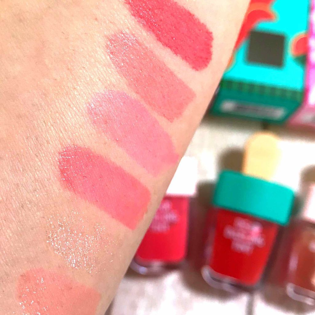 ディアダーリン ウォータージェルティント (アイスティント)/ETUDE/口紅を使ったクチコミ(2枚目)