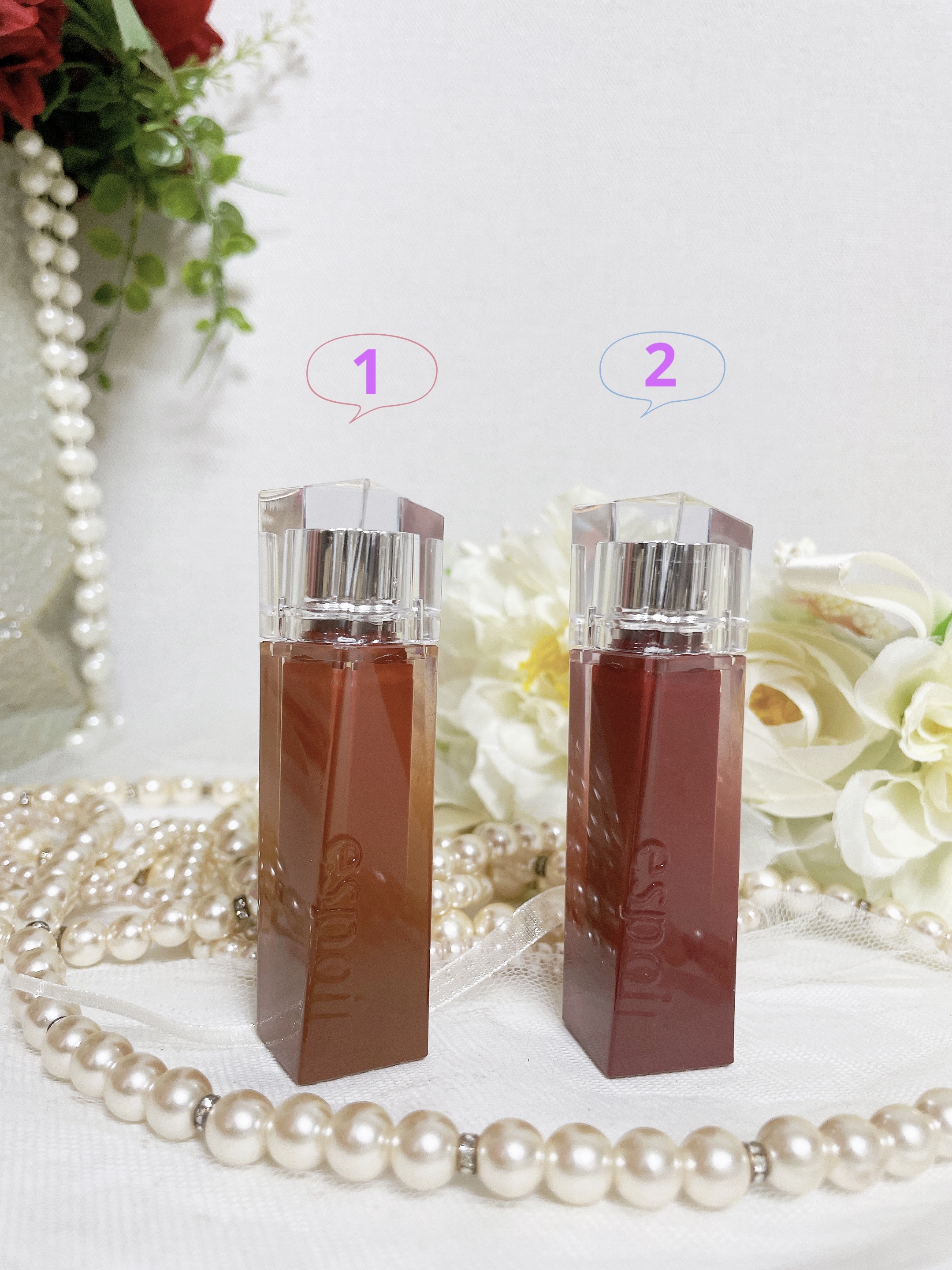 クチュールリップティントグレイズ/espoir/リップティントを使ったクチコミ（3枚目）