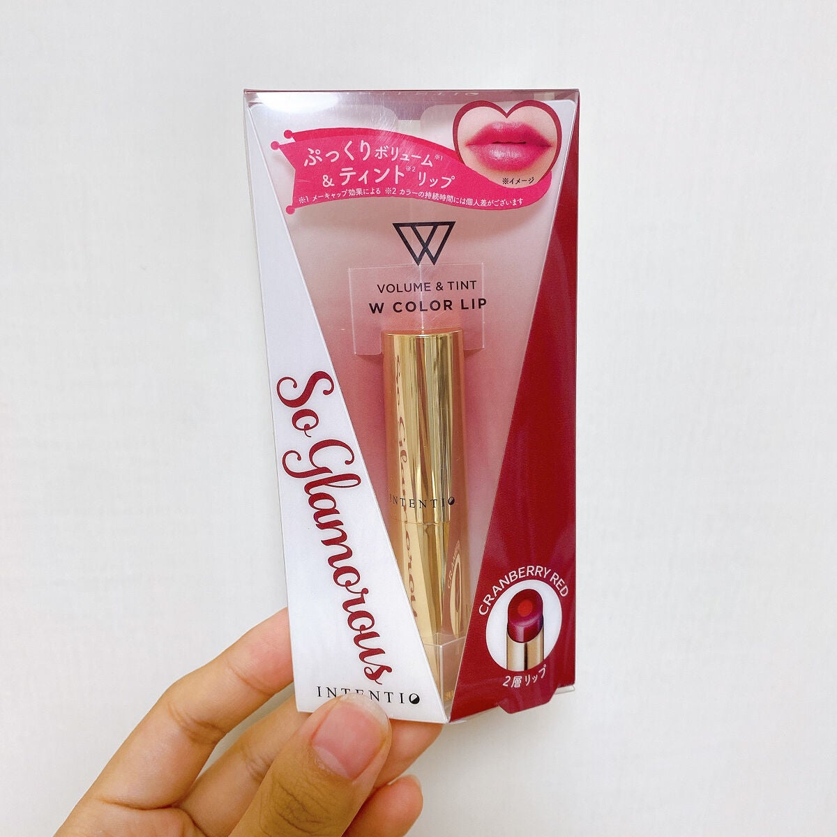 ダブルカラーリップティントA/INTENTIO/リップティントを使ったクチコミ(2枚目)