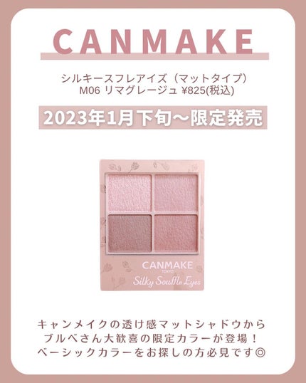 シルキースフレアイズ(マットタイプ)/キャンメイク/アイシャドウパレットを使ったクチコミ(2枚目)