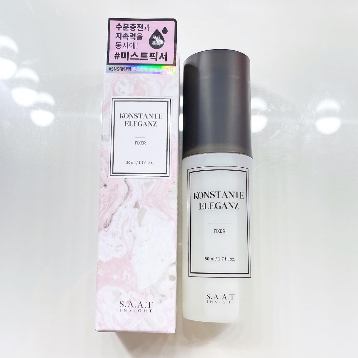 リアルメイク崩れ防止スプレー /saat insight/フィックスミストを使ったクチコミ（2枚目）