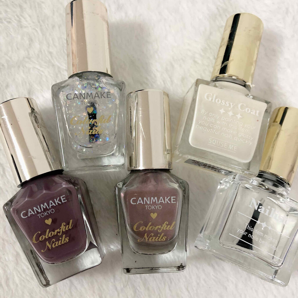 グロッシーコート/スキューズミー/オールインワンネイルを使ったクチコミ（2枚目）