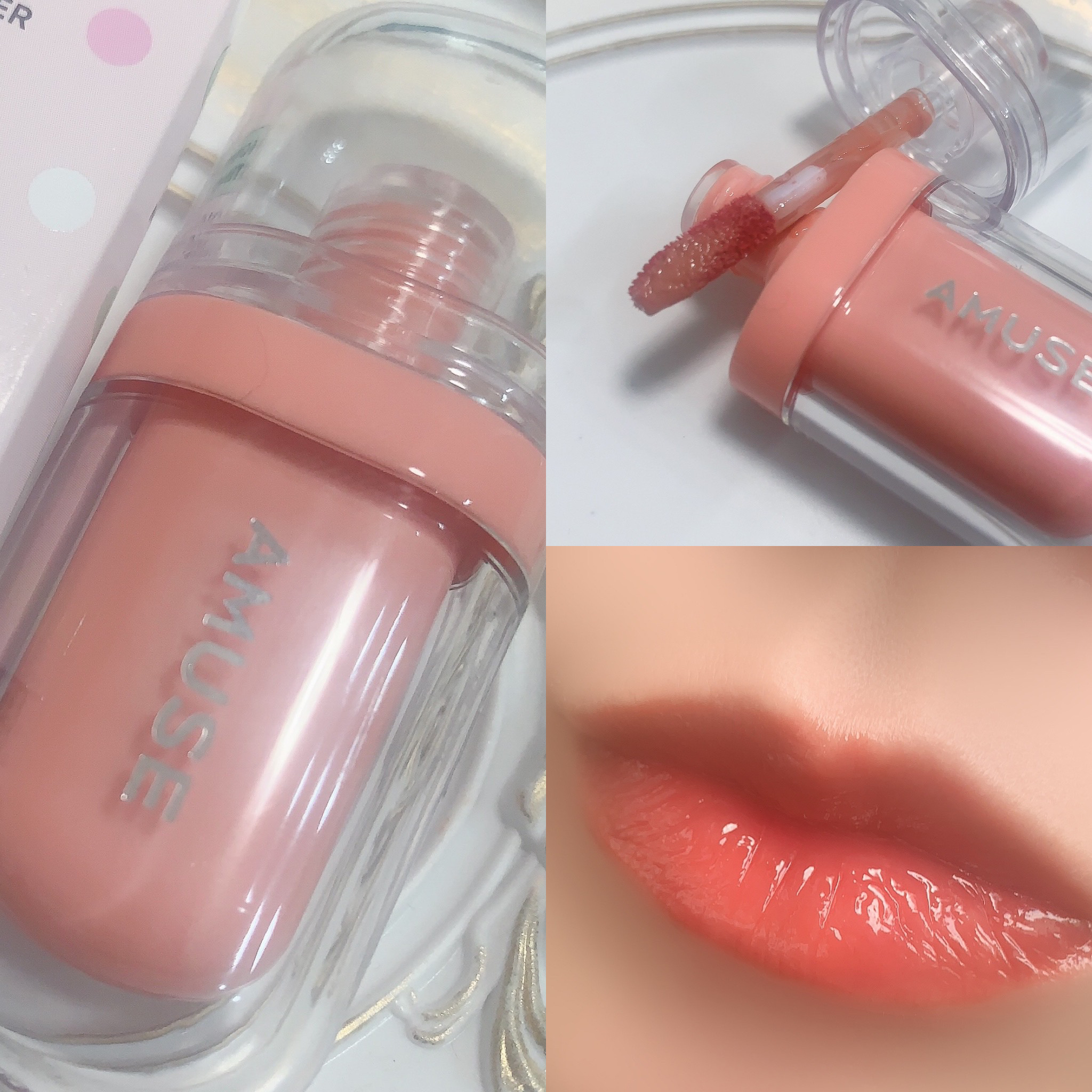 ジェルフィットティント/AMUSE/リップティントを使ったクチコミ（2枚目）