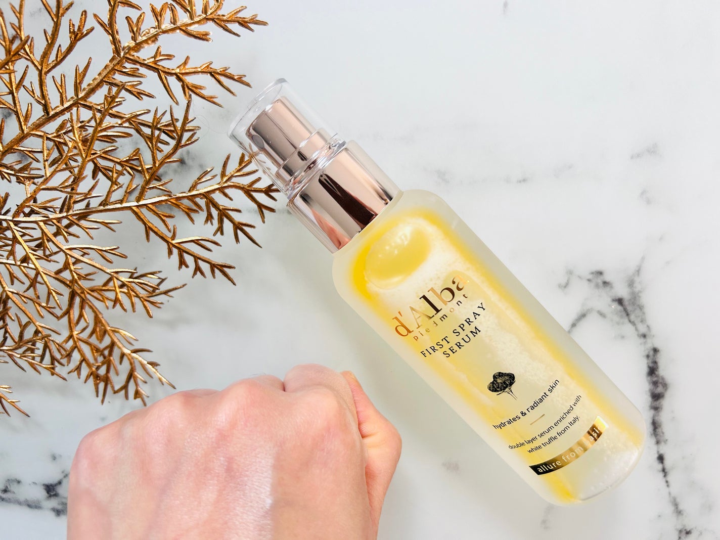 ダルバ ホワイトトリュフファーストスプレーセラム/ダルバ/ミスト状化粧水を使ったクチコミ(3枚目)