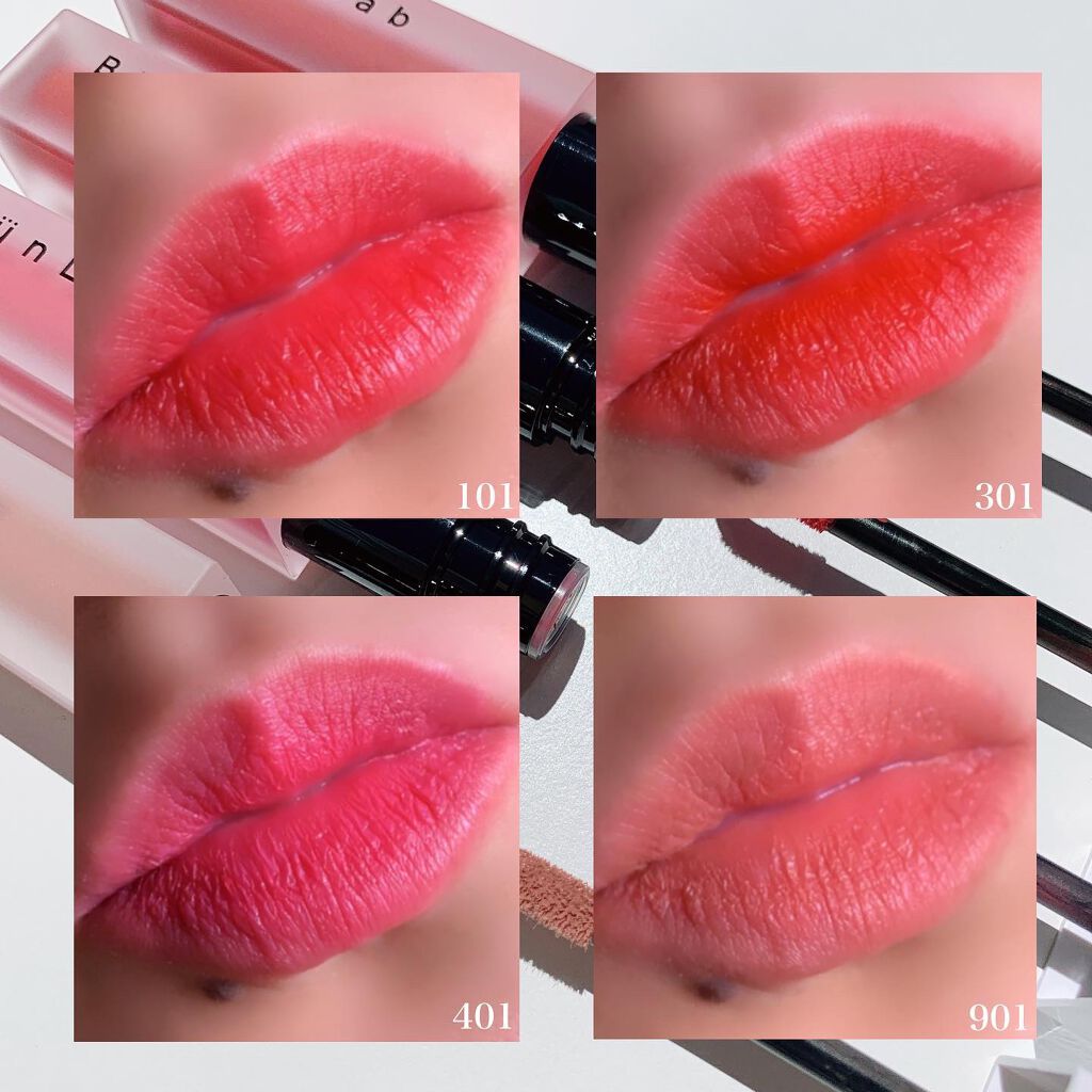 カラーウェイベルベットリップティント/BUNLAB/リップティントを使ったクチコミ(4枚目)