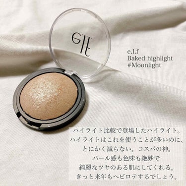 ベイクドハイライター/e.l.f. Cosmetics/パウダーハイライトを使ったクチコミ（3枚目）