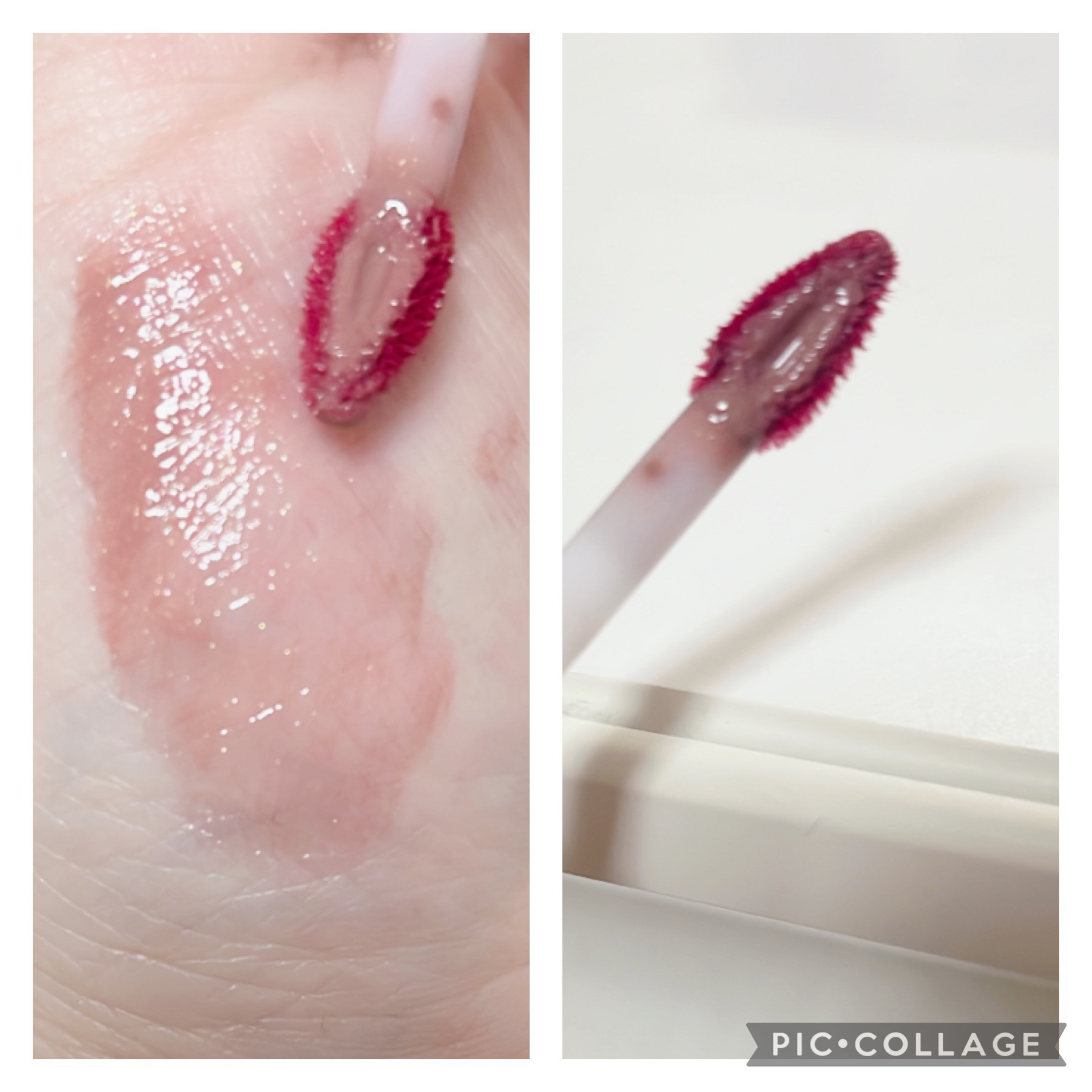 ウォータリーフィルムティント 724L 温柔糖茶/Joocyee/リップグロスを使ったクチコミ（2枚目）