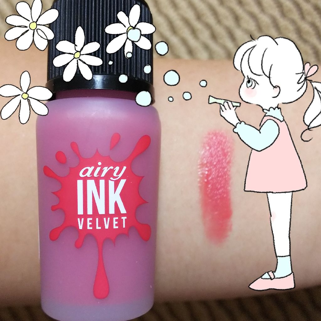 インク エアリー ベルベット/PERIPERA/口紅を使ったクチコミ(2枚目)