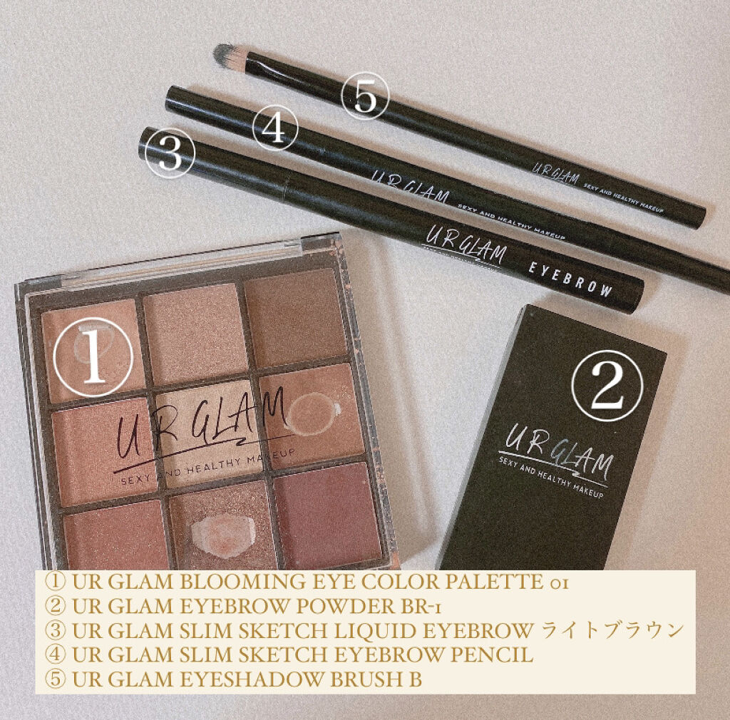 UR GLAM　BLOOMING EYE COLOR PALETTE/U R GLAM/アイシャドウパレットを使ったクチコミ（2枚目）
