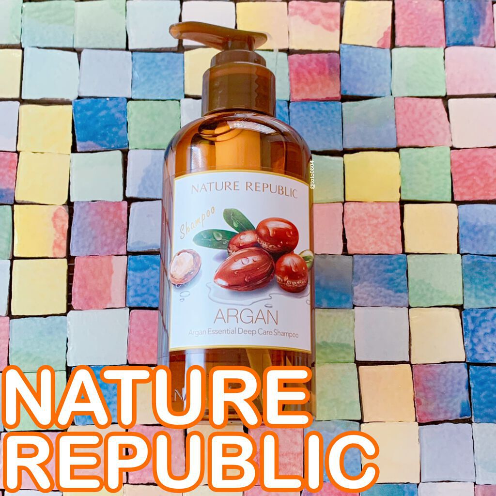 アルガンエッセンシャル ディープケア シャンプー/ネイチャーリパブリック/市販シャンプーを使ったクチコミ（1枚目）