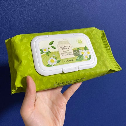 ヒーリングティーガーデン グリーンティー クレンジングティッシュ/the SAEM/クレンジングシートを使ったクチコミ(1枚目)