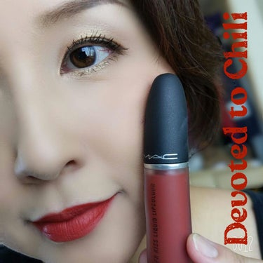 M・A・C パウダー キス リキッド リップカラーのクチコミ「【M.A.C Powder Kiss Liquid Lipcolour】
~パウダーっぽいのに.....」（3枚目）