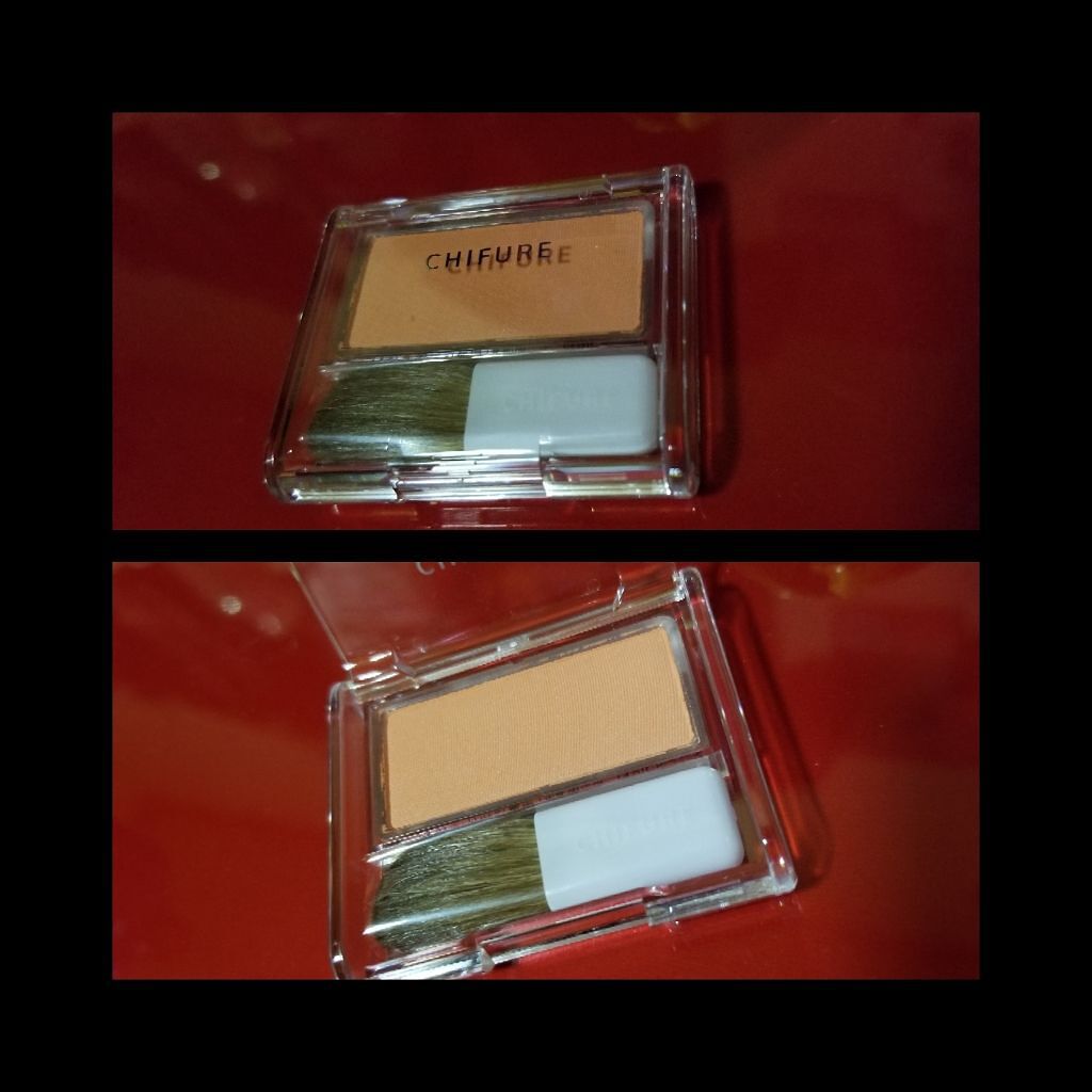 チーク カラー(ブラシ付)/ちふれ/パウダーチークを使ったクチコミ(1枚目)