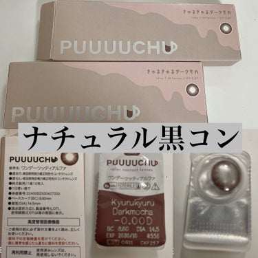 PUUUUCHU 1day  きゅるきゅるダークモカ/PUUUUCHU/ワンデー（１DAY）カラコンを使ったクチコミ（1枚目）