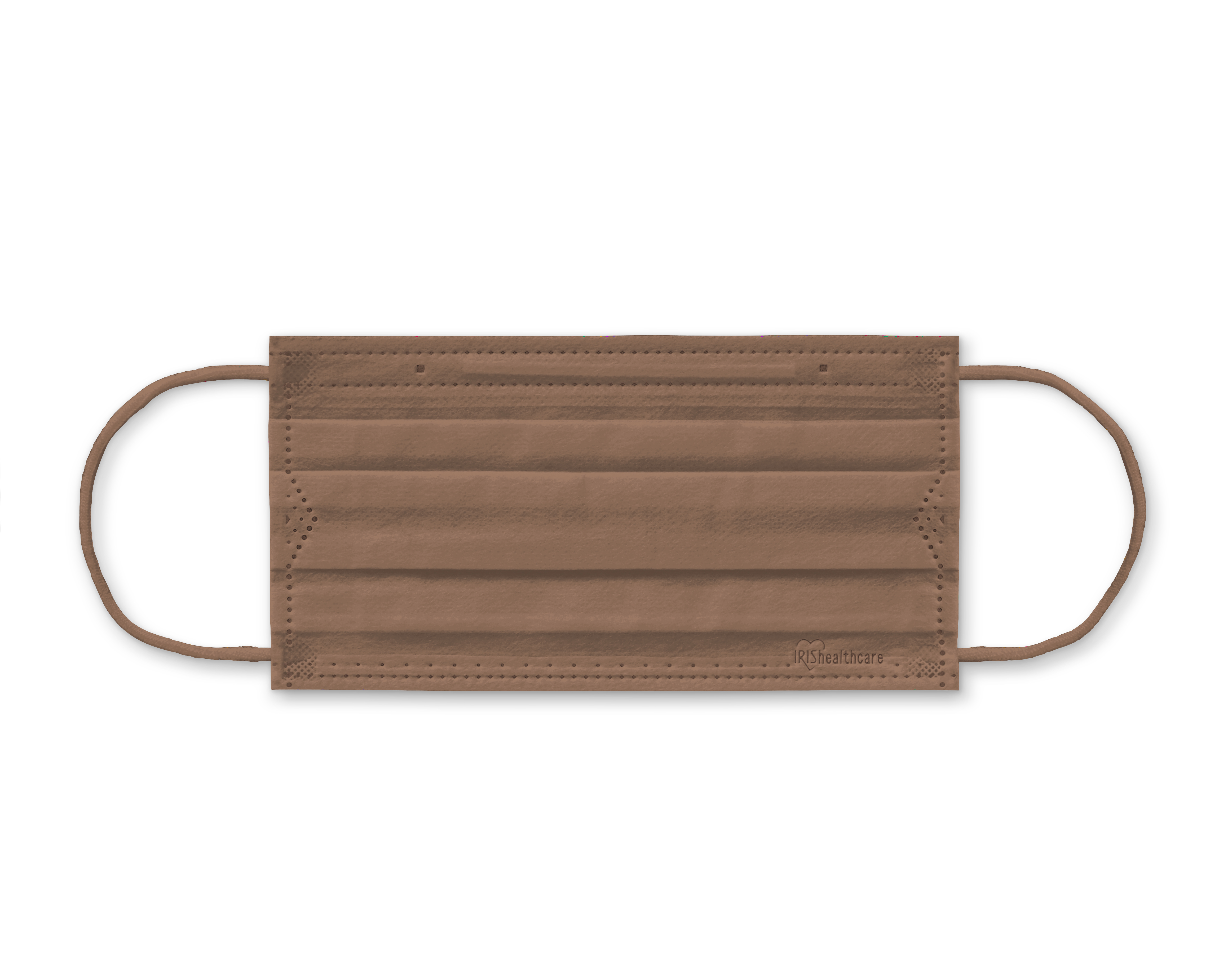 不織布プリーツマスク ふつうサイズ 30枚入 モカブラウン