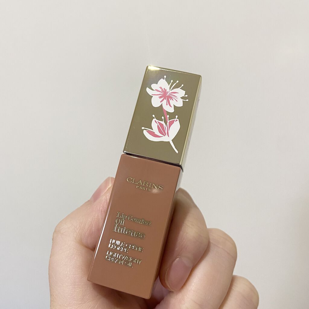 コンフォート リップオイル インテンス 09 ウォームローズ(限定カラー)/CLARINS/リップグロスを使ったクチコミ（3枚目）