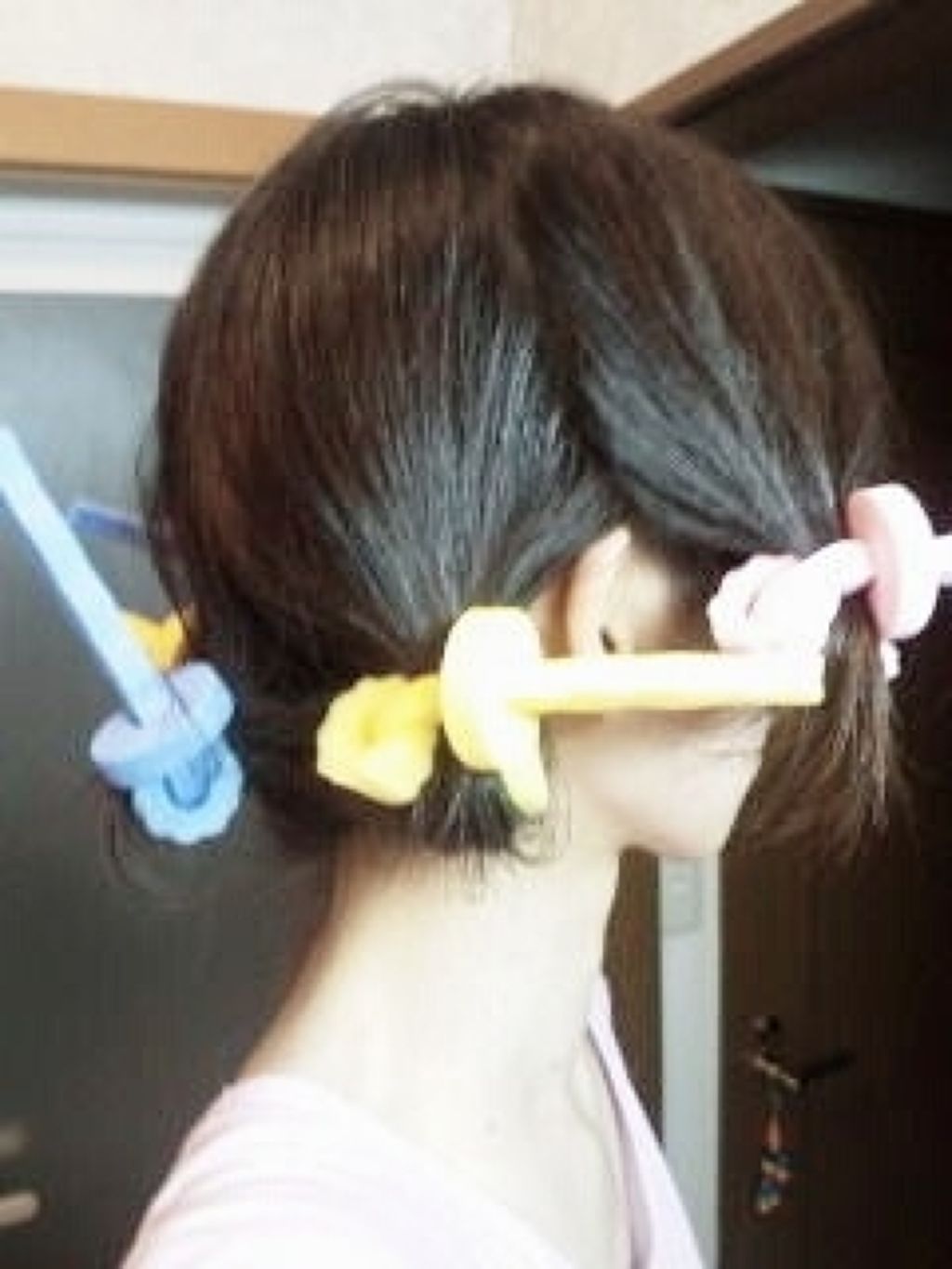 スポンジヘアカーラー/DAISO/ヘアケアグッズを使ったクチコミ(2枚目)