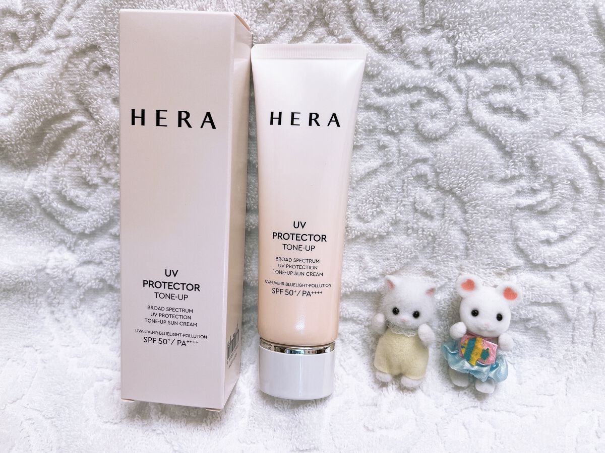 UVプロテクター トーンアップ/HERA/日焼け止めクリームを使ったクチコミ（1枚目）