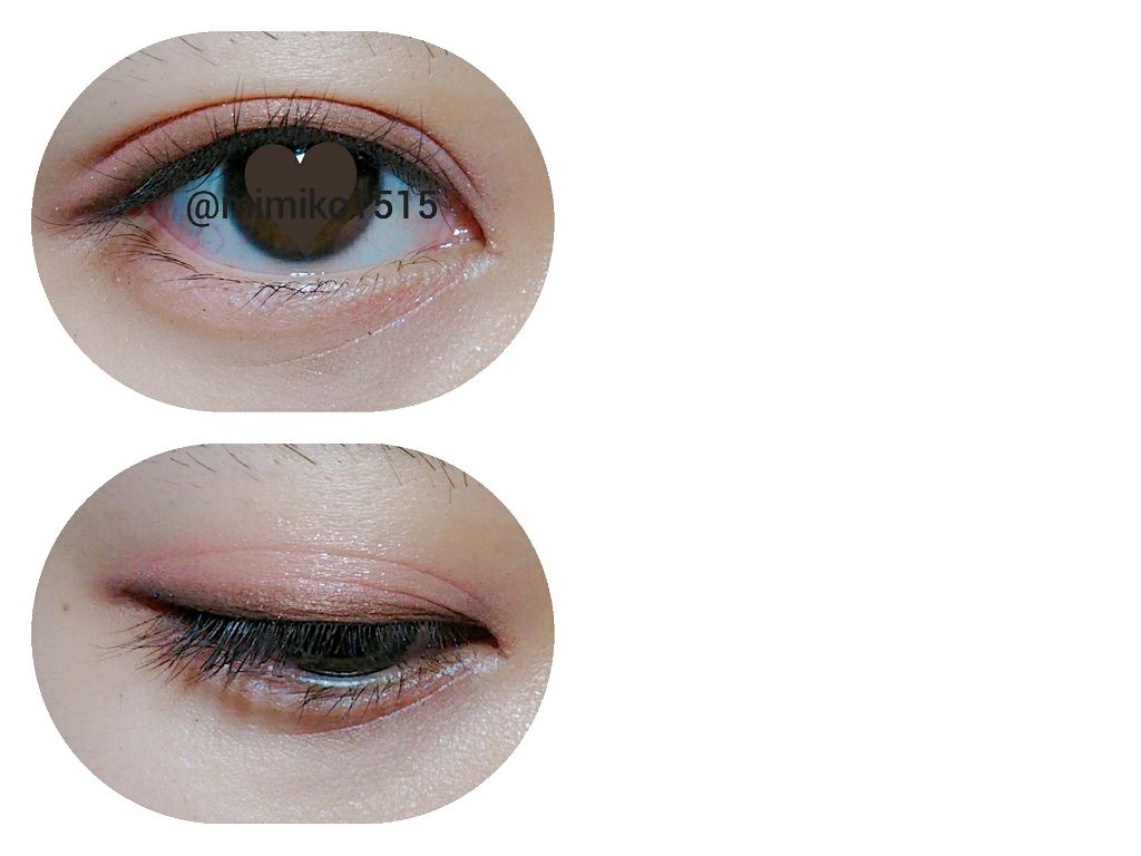 パウダーアイシャドウ ブルーミングキティ/DAISO/アイシャドウパレットを使ったクチコミ（2枚目）