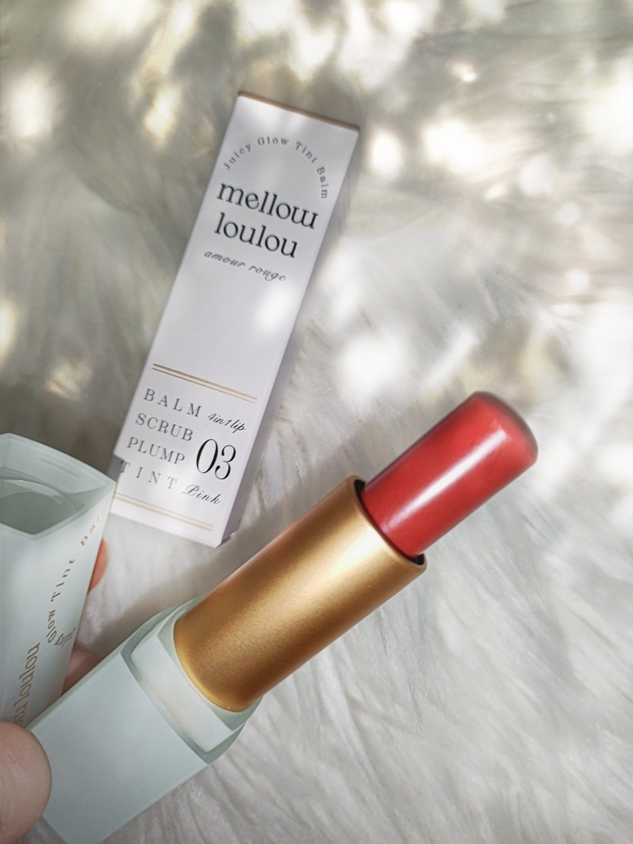 ジューシーグロウティントバーム/mellow loulou/リップバームを使ったクチコミ（3枚目）