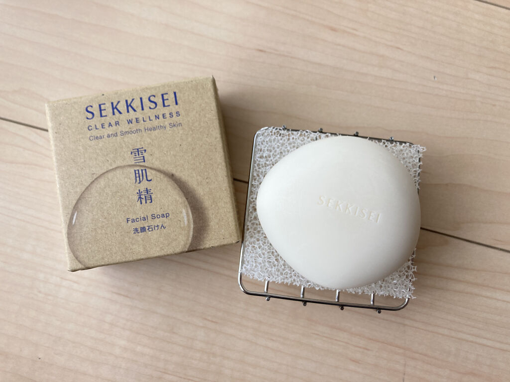 クリアウェルネス フェイシャル ソープ/雪肌精/洗顔石鹸を使ったクチコミ（1枚目）