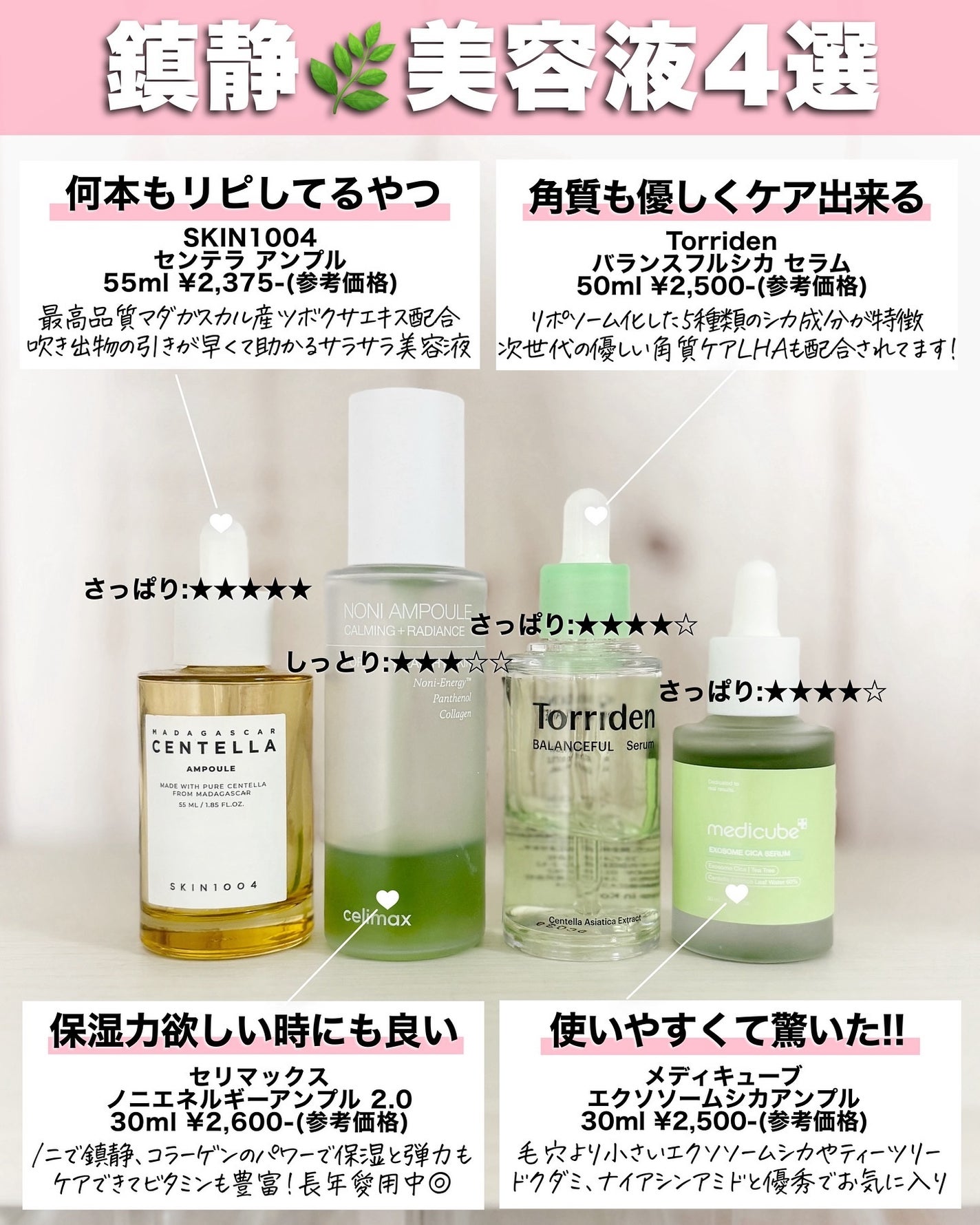 アスカ on LIPS 「肌荒れケアまとめ☺️🌿/肌荒れ時は鎮静アイテムを使うのはマスト..」(4枚目)