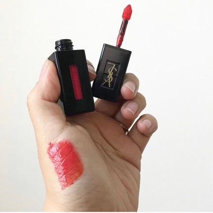 ルージュ ピュールクチュール ヴェルニ ヴィニルクリーム/YVES SAINT LAURENT BEAUTE/口紅を使ったクチコミ(2枚目)