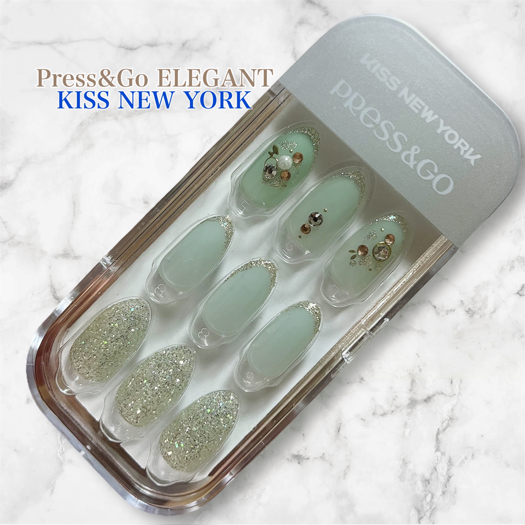 Press＆Go PREMIUM (プレスアンドゴー プレミアム)/KISS NEW YORK/ネイルチップ・パーツを使ったクチコミ（1枚目）