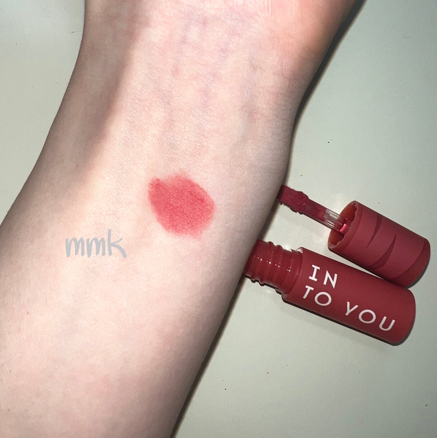 スーパーマットリップ&チークマッド/INTO U/口紅を使ったクチコミ(2枚目)