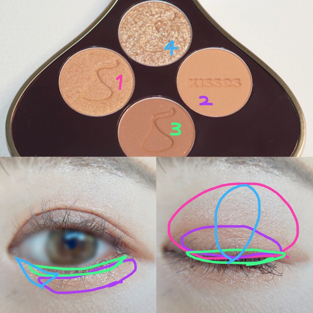 キスチョコレート プレイカラーアイズ/ETUDE/アイシャドウパレットを使ったクチコミ(3枚目)