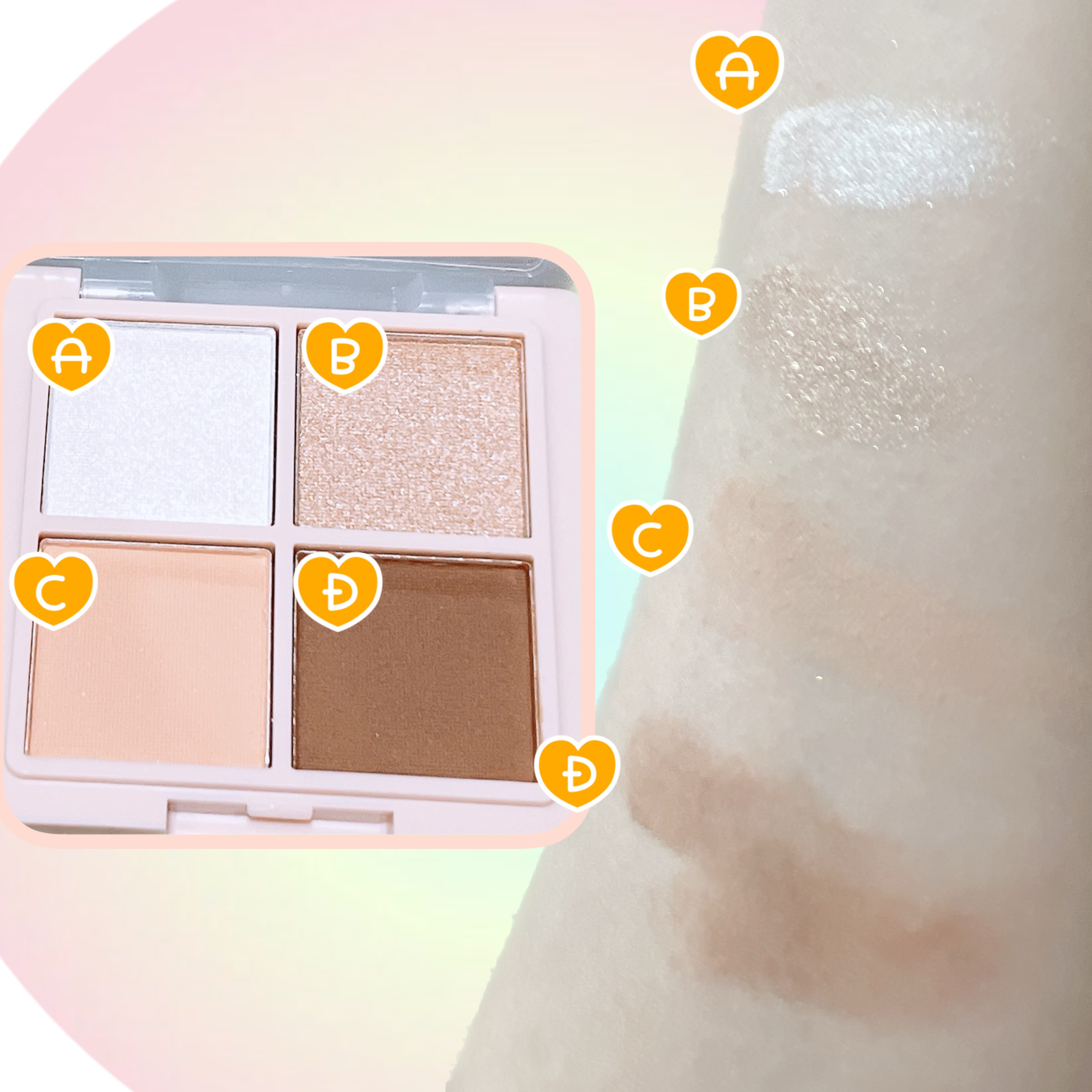 アイシャドウパレット（4色） 01BR/and us/アイシャドウパレットを使ったクチコミ（2枚目）